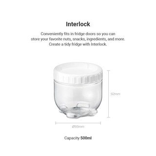 Hộp đựng thực phẩm Interlock 500ml INL301