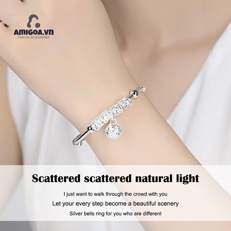 ✨✨Vòng tay bạc nữ S925 kèm chuông thanh lịch
