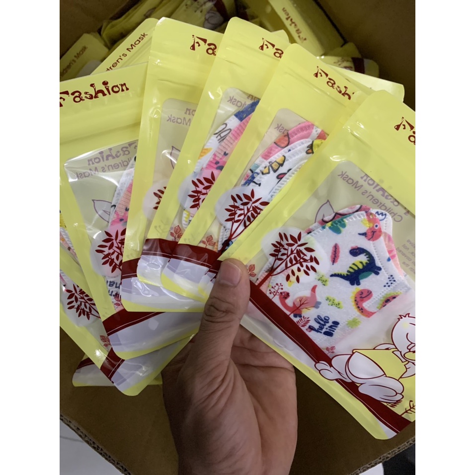 khẩu trang em bé, Set túi 10 khẩu trang giấy kháng khuẩn cho bé hàng mới về