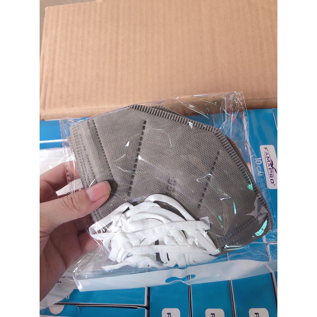 Khẩu trang N95 PLUS kháng khuẩn chống bụi siêu mịn hàng cao cấp 5 lớp JESBRAND KTJ1