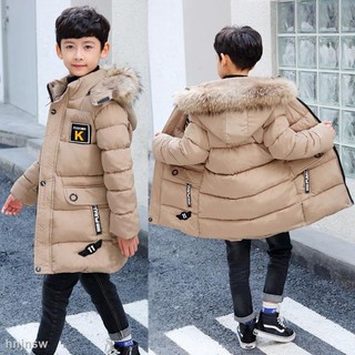 Áo khoác phao vải dày dặn giữ ấm thời trang mùa đông cho bé trai