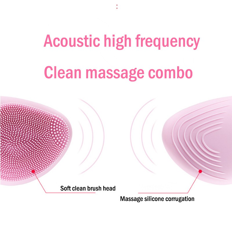 Máy massage rửa mặt tẩy da chết bằng silicone