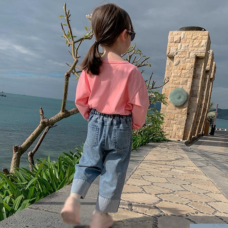 Quần jean dài lưng thun co giãn dành cho bé gái