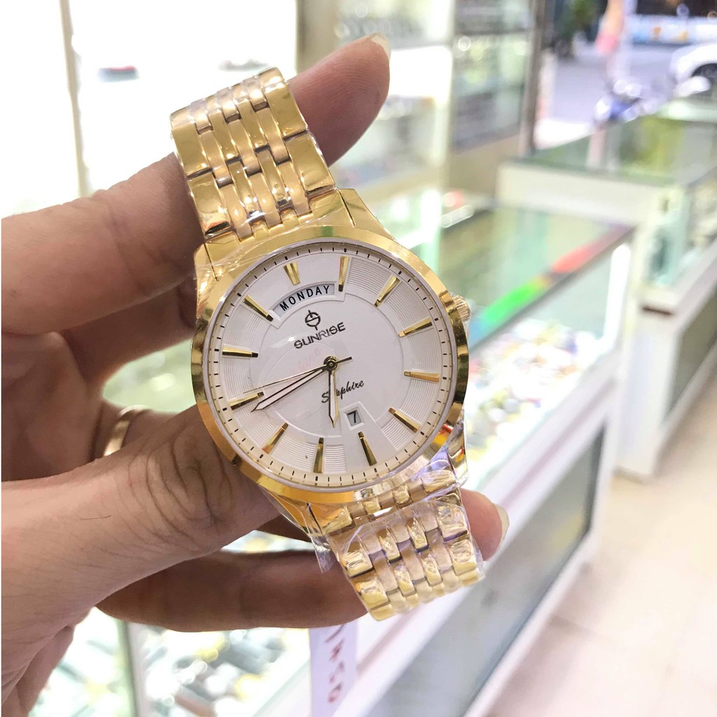 Đồng hồ nam SUNRISE 770SA Full hộp, thẻ bảo hành chính hãng, Kính Sapphire chống xướ | BigBuy360 - bigbuy360.vn
