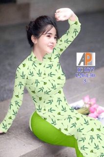 Vải áo dài hoa đơn giản