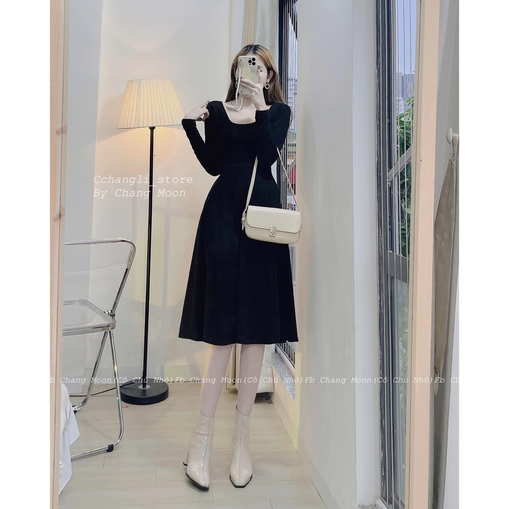 Váy dáng dài style tiểu thư