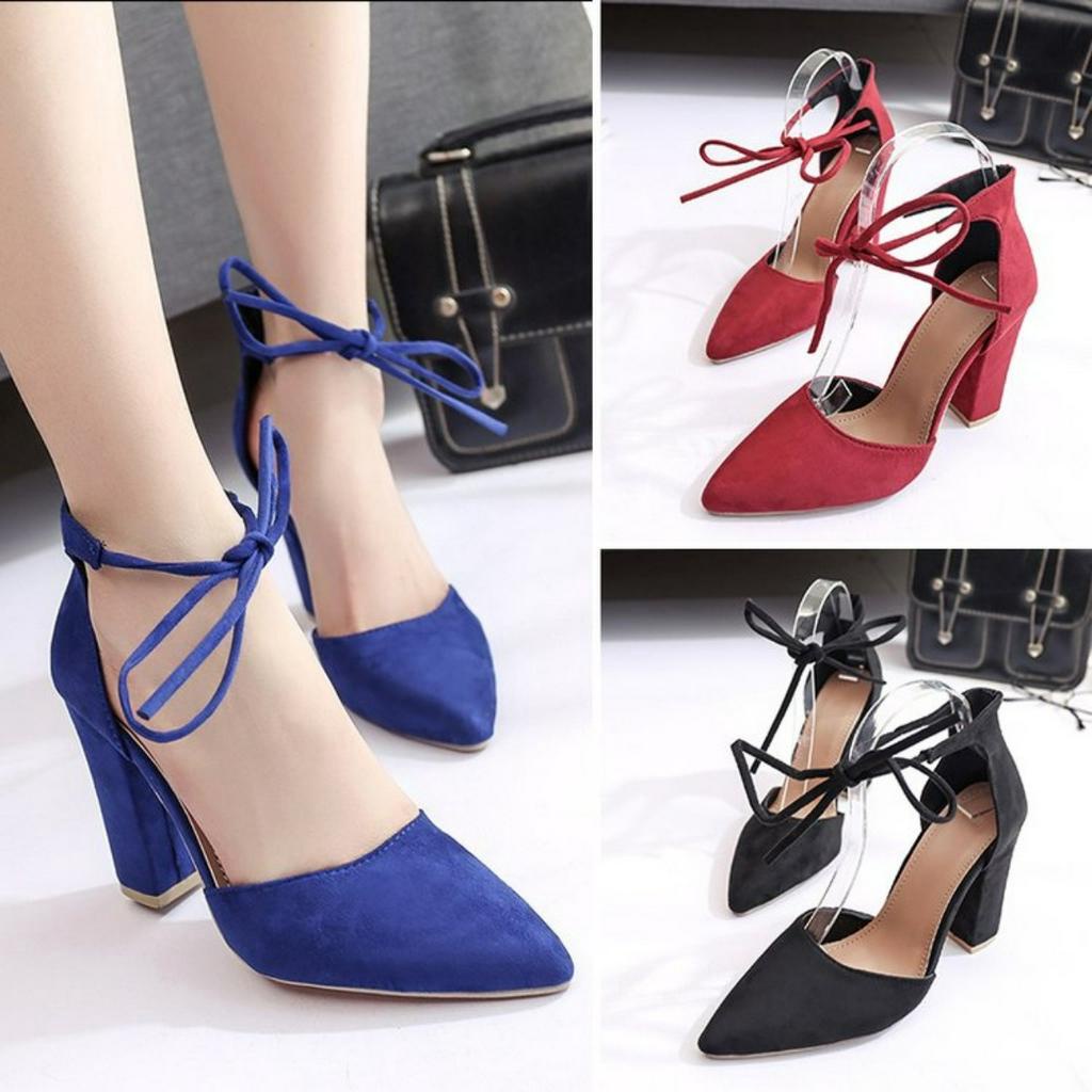 GIÀY CAO GÓT NỮ C106, CÓ 3 MÀU ĐEN, KEM VÀ TRẮNG, CAO 7P, PHÙ HỢP ĐI DỰ TIỆC ĐI CHƠI.