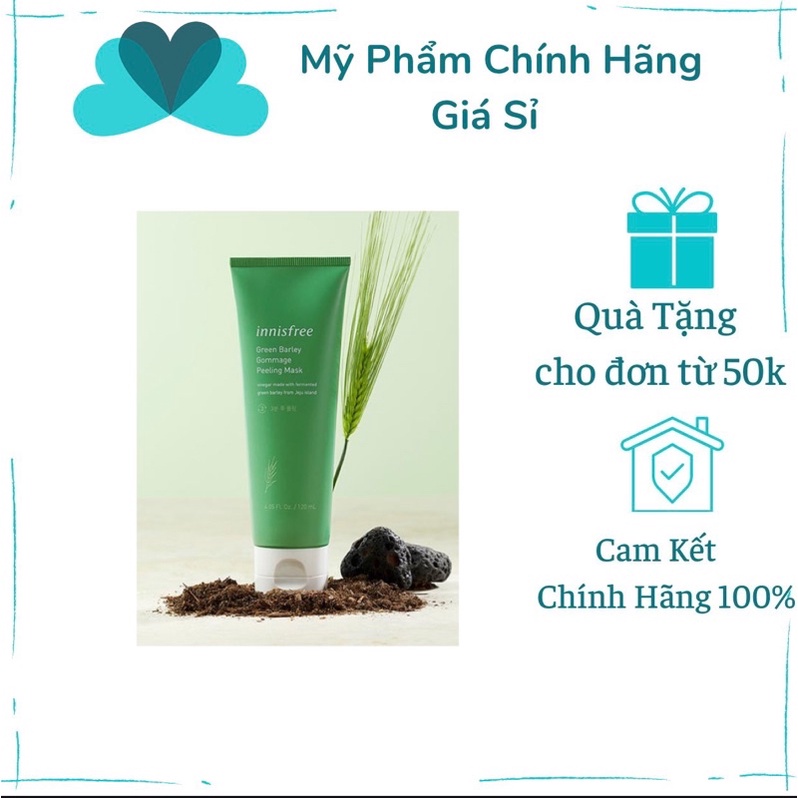 Mặt Nạ Tẩy Tế Bào Chết Chiết Xuất Từ Lúa Mạch Innisfree Green Barley Gommage Peeling Mask 120ml