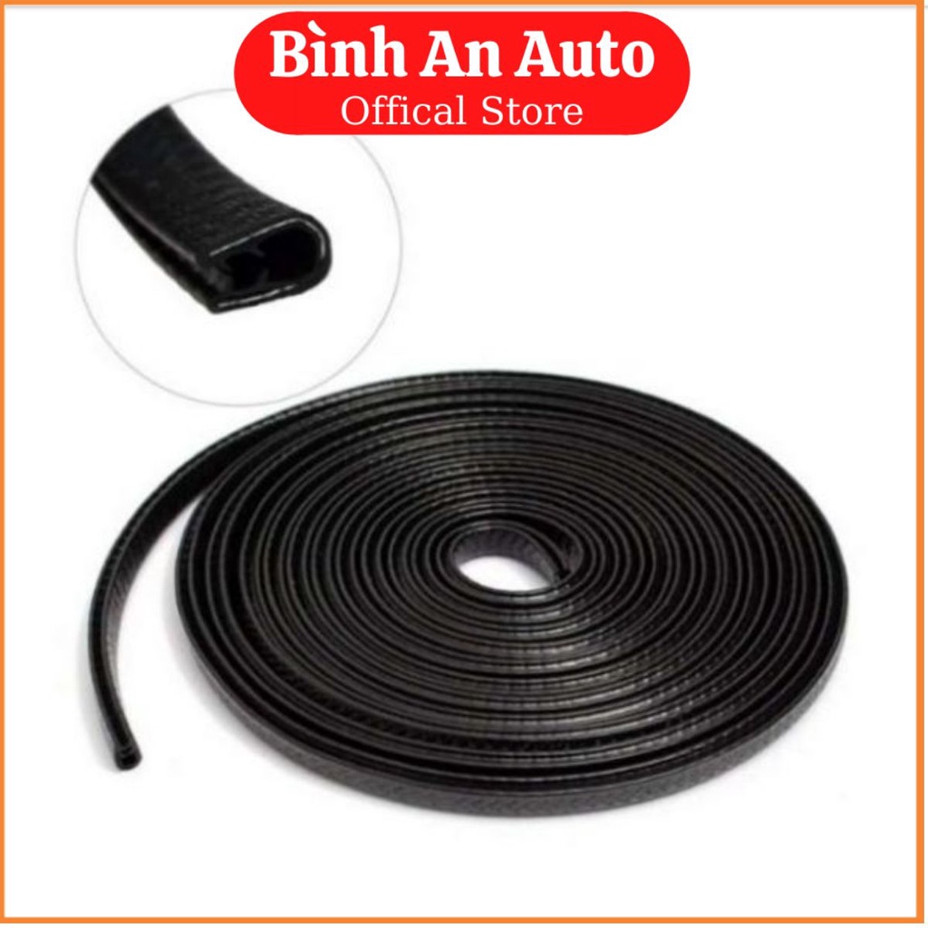 Nẹp viền cửa chữ U lõi thép chống ồn - rung - va đập 12m - Bình An Auto