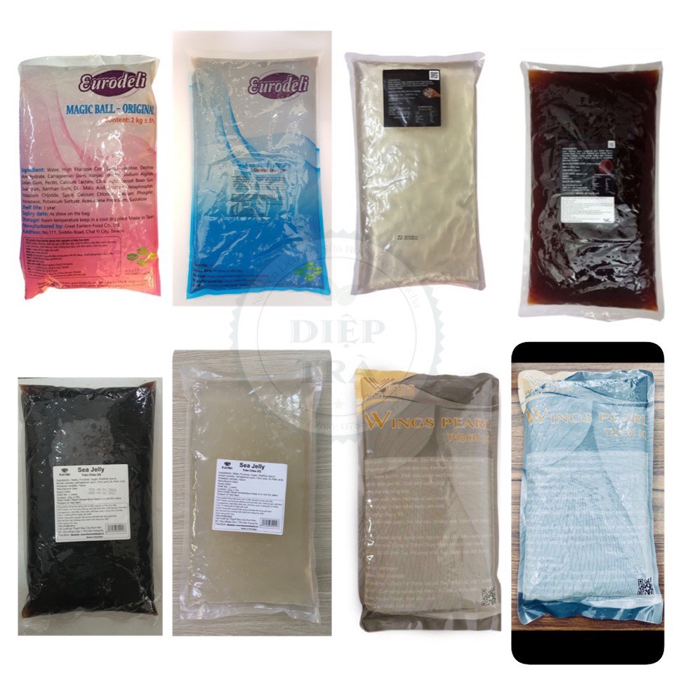 [Mã 77FMCGSALE1 giảm 10% đơn 250K] Tổng hợp Trân châu 3Q Ngọc trai/ Caramel 2kg (Các thương hiệu)