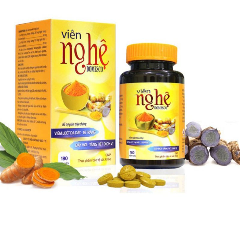 VIÊN NGHỆ DOMESCO - Viêm loét dạ dày đầy hơi khó tiêu