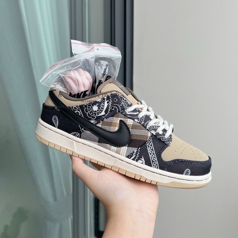 Giày Jordan SB dunk low đen trắng,travis scott , giày JD SB xanh mint, hồng phấn thấp cổ cao cấp