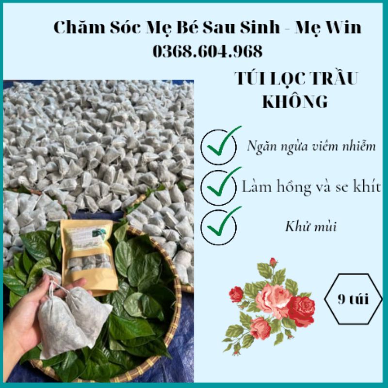 Túi lọc trầu không xông vùng kín chống viêm se khít vùng kín khử mùi giảm thâm kháng khuẩn
