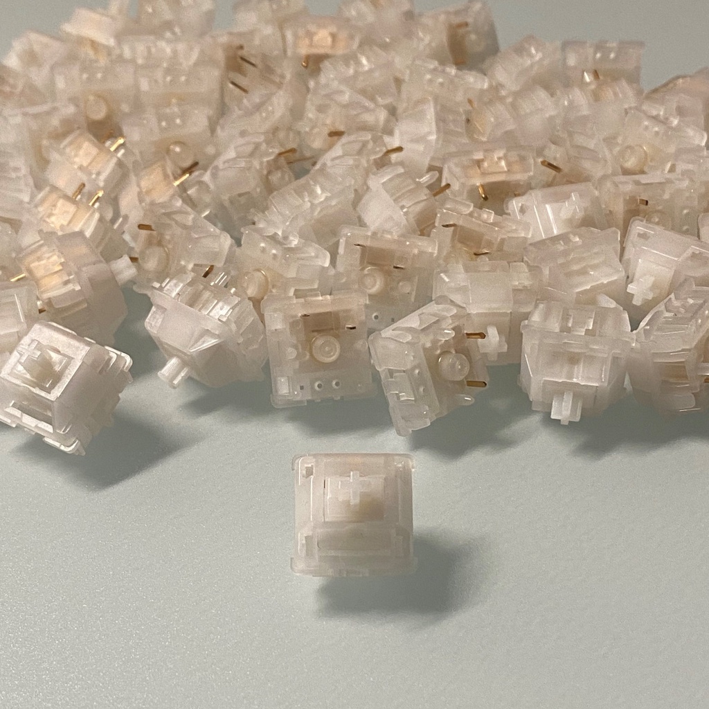 Rara v2 | White Jade | Graphite Gold | Tactile Switch | Công tắc bàn phím cơ
