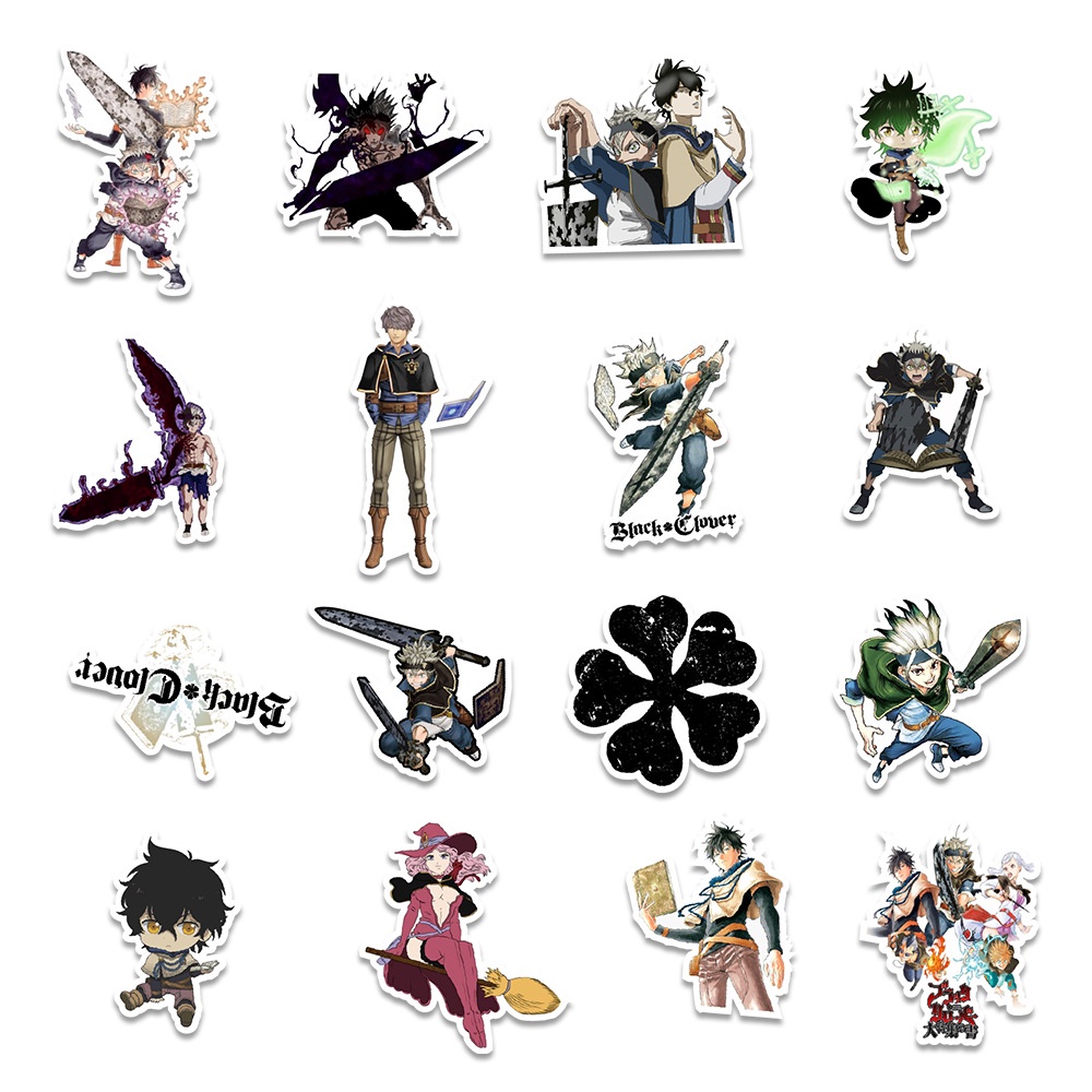 50 sticker cute chống nước dán mũ nón bảo hiểm MẪU CỎ BA LÁ, vali 50 hình dán graffiti máy tính xách tay