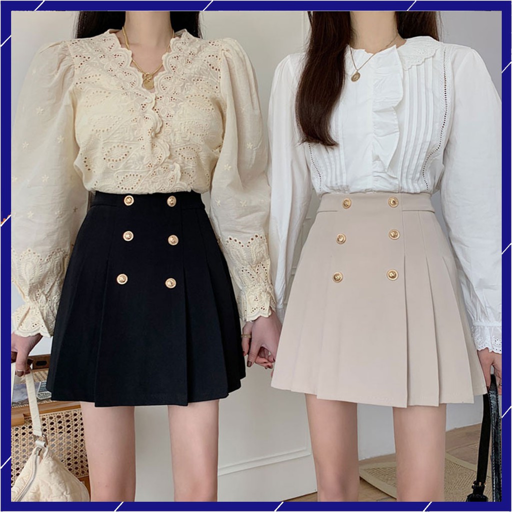 Chân Váy Xếp Ly 177 Cao Cấp Hót Trends Mới Da lò