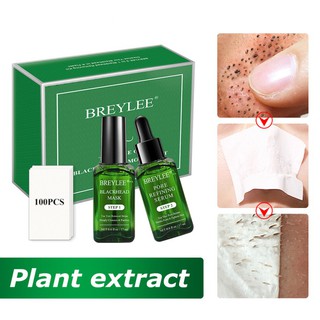 Set 1+ 2 Mặt Nạ Lột Mụn Đầu Đen Chăm Sóc Da BREYLEE Kèm 100 Giấy Lột