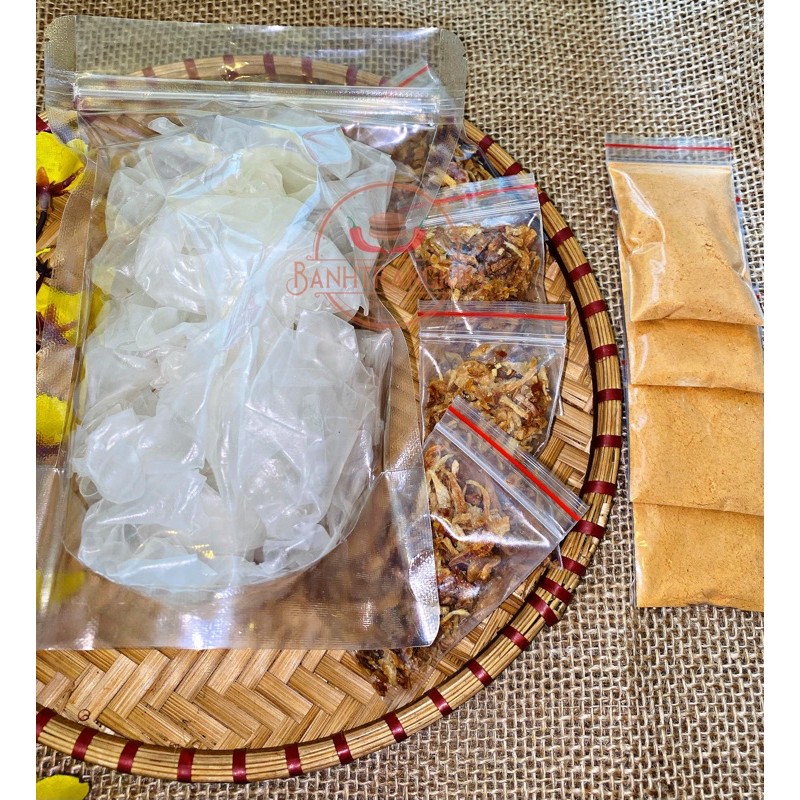 Bánh tráng muối hành phi