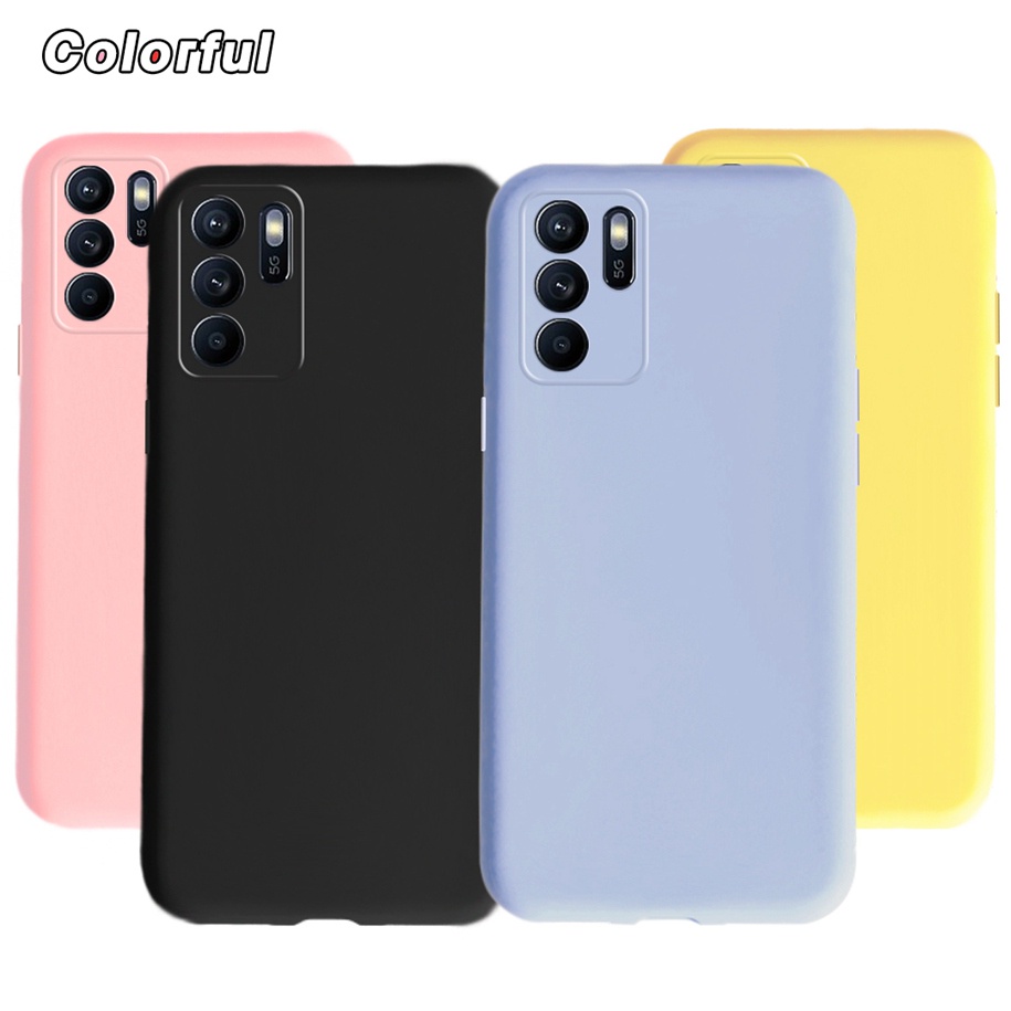 Ốp Lưng Màu Nhám Cho Điện Thoại OPPO Reno6 Z 5G CPH2237 Reno 6Z 5G 6.4 inch