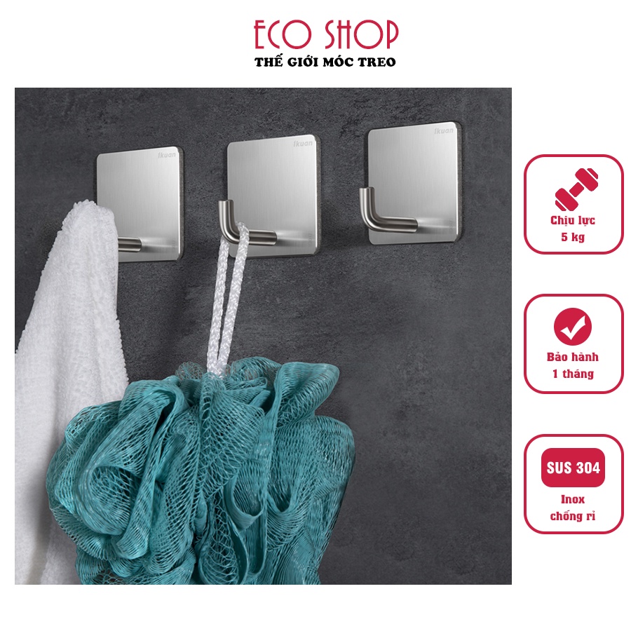 Móc treo dán tường - Móc dính tường INOX 304 chịu lực 5kg - ECO