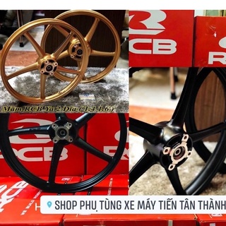 Vành mâm đúc RCB 5 CÂY LC135 / EXCITER ex135 5 SỐ  Racing boy chính hãng