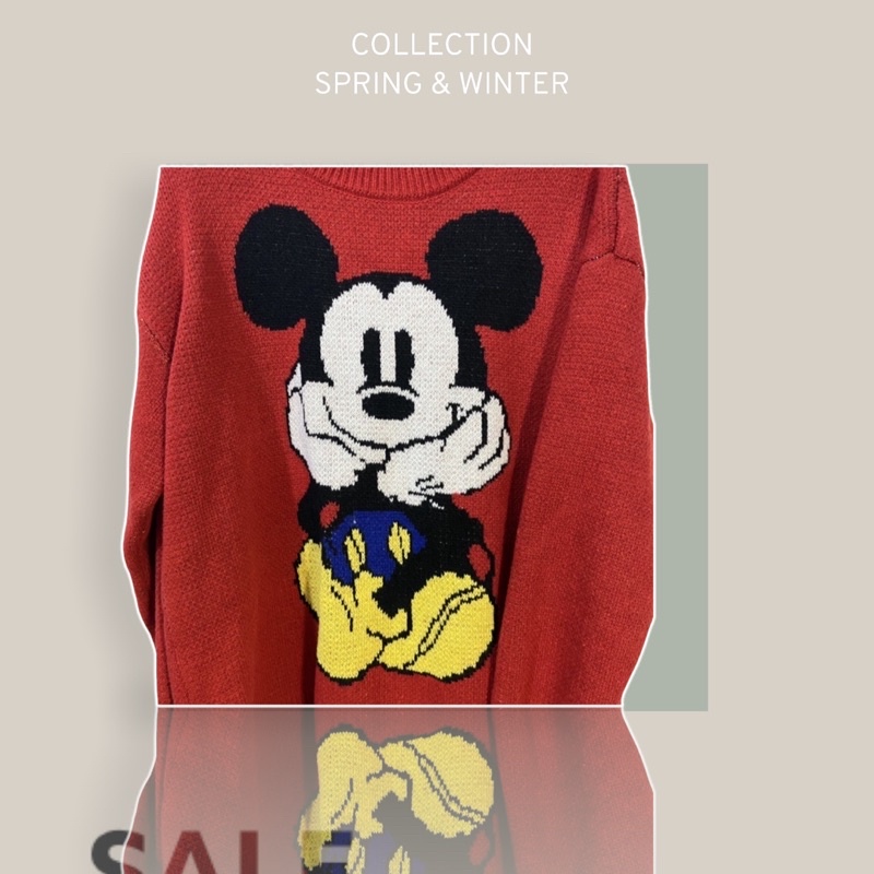 ÁO LEN CỔ TRÒN MICKEY