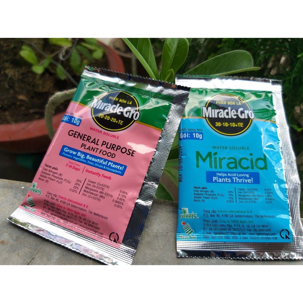 Phân bón lá NPK Miracle Gro 30-10-10+Te Dùng cho Hoa Hồng, Hoa Lan, tăng trưởng đẻ nhánh các loại cây trồng