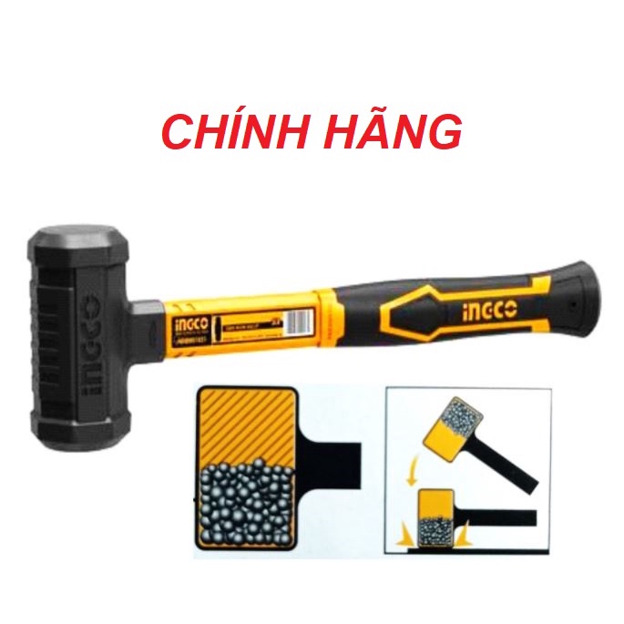 ĐỒ NGHỀ INGCO Búa nhựa đầu tròn không nảy HDBM01028 (Cam kết Chính Hãng 100%)