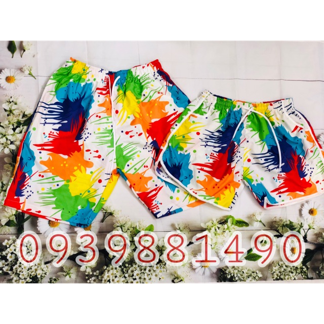 Quần đi biển hoạ tiết bigsize