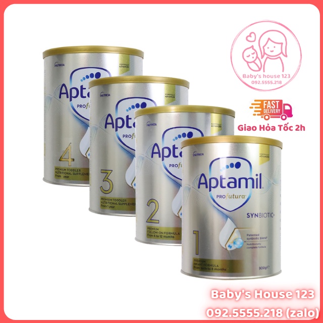 Sữa Aptamil Profutura Úc Số 1,2,3,4 - Hộp 900gr