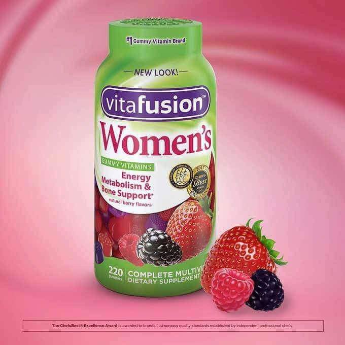 Kẹo Bổ Sung Đa Vitamin Dành Cho Phụ Nữ Vitafusion Women’s Multivitamin 220 Viên