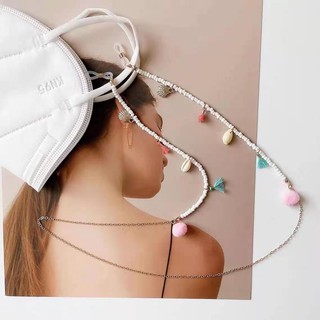 Dây Đeo Kính Gắn Vỏ Sò acrylic Kiểu Nhật Hàn Dễ Thương