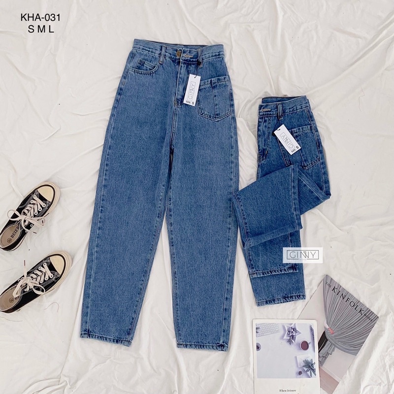 QUẦN BAGGY JEAN KHA031 | Thời Trang | Phong Cách | GinHouse Shop