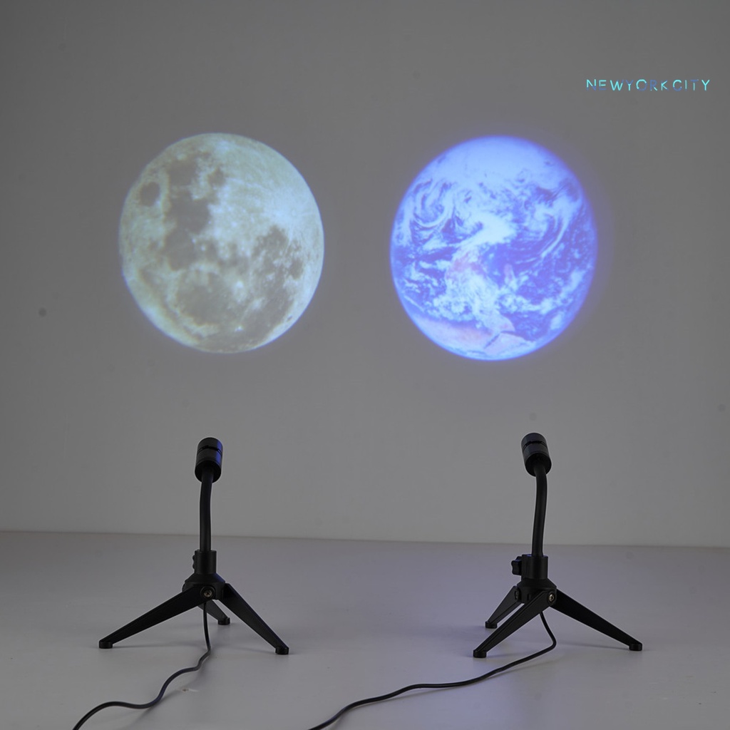 Đèn Chiếu Hình Trái Đất Xoay 360 Độ Lãng Mạn Trang Trí Nhà Cửa