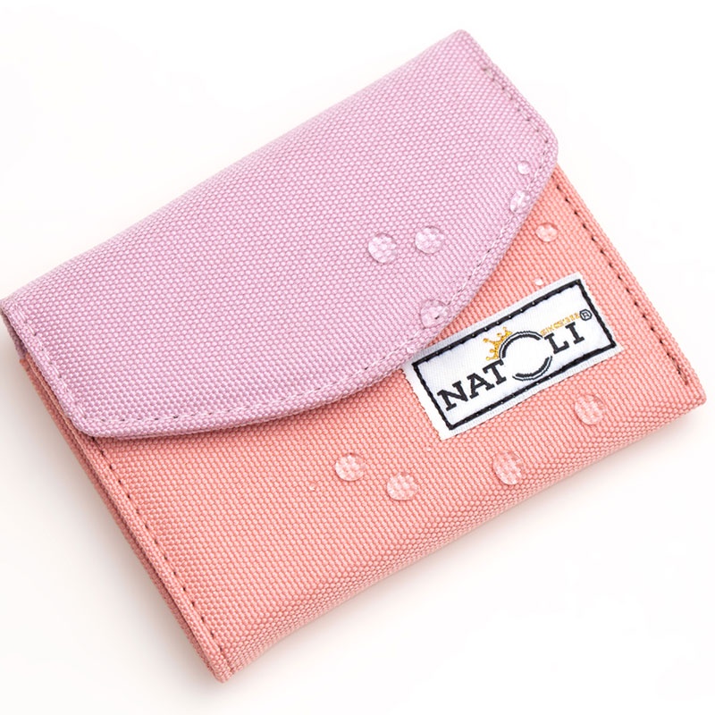 Ví nữ mini thương hiệu NATOLI chất vải canvas nhiều ngăn kháng nước nhỏ gọn cute - BST The Button Wallet V5