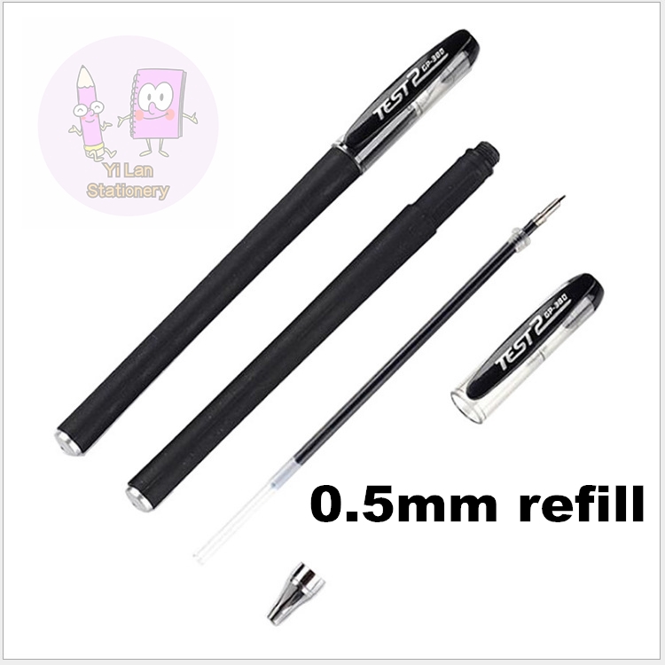 1 Bút Mực Gel Ngòi 0.5mm Mực Xanh Đỏ Đen
