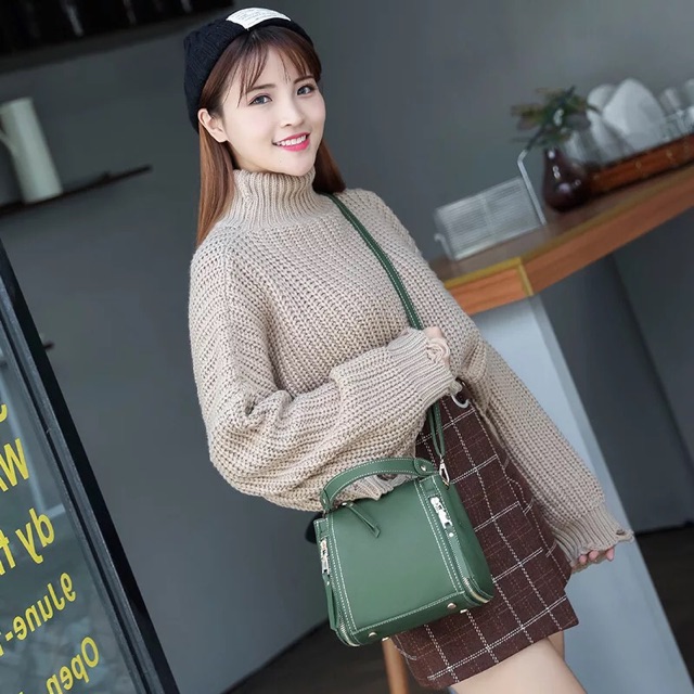 Túi trống khoá sườn phong cách Hàn Quốc | BigBuy360 - bigbuy360.vn