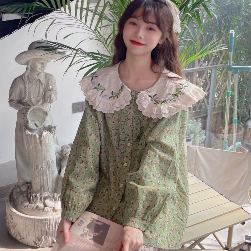 Áo Hoa Nhí Cổ Bèo