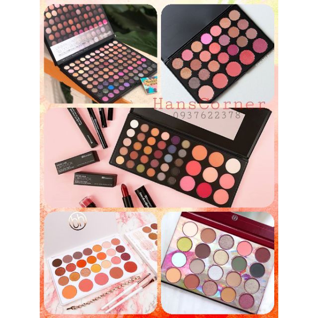 Bảng phấn mắt và má các loại - bh cosmetics