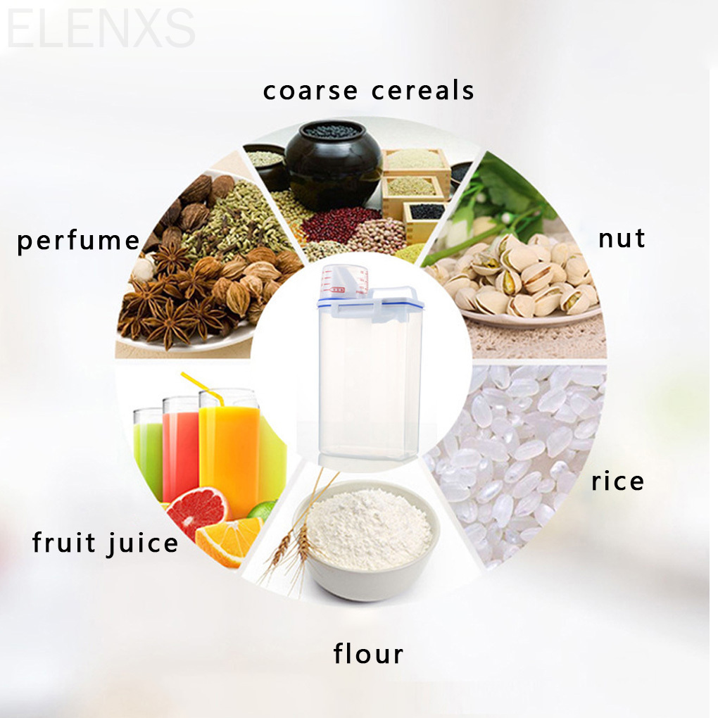 Hộp Nhựa Đựng Gạo 2kg Có Nắp Đậy Chống Ẩm Tiện Dụng