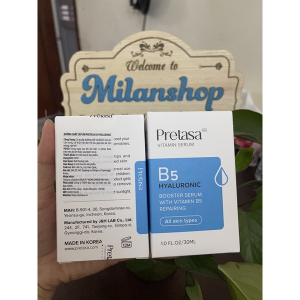 ✅ Serum phục hồi và cấp ẩm b5 pretasa 30ml