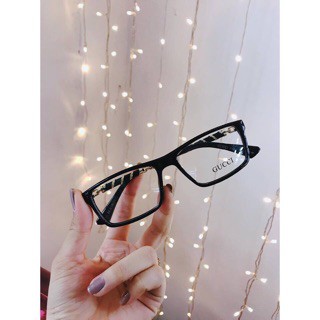 Mắt kính giả cận gọng kim Gucci