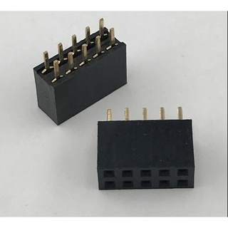Jump cái đôi 2x5p 2.54mm chân thẳng