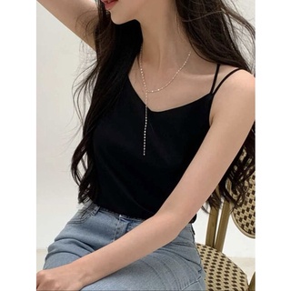 [ORDER SHEIN] Áo Hai Dây Trơn Basic Dây Chéo Phía Sau Lưng