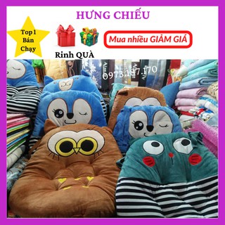 [ HÌNH THẬT ] Đệm ngồi bệt, gối tựa lưng mềm êm hình thú siêu cute