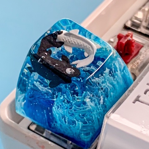 Nút bàn phím cơ máy tính - Artisan keycap - Koi Keycap