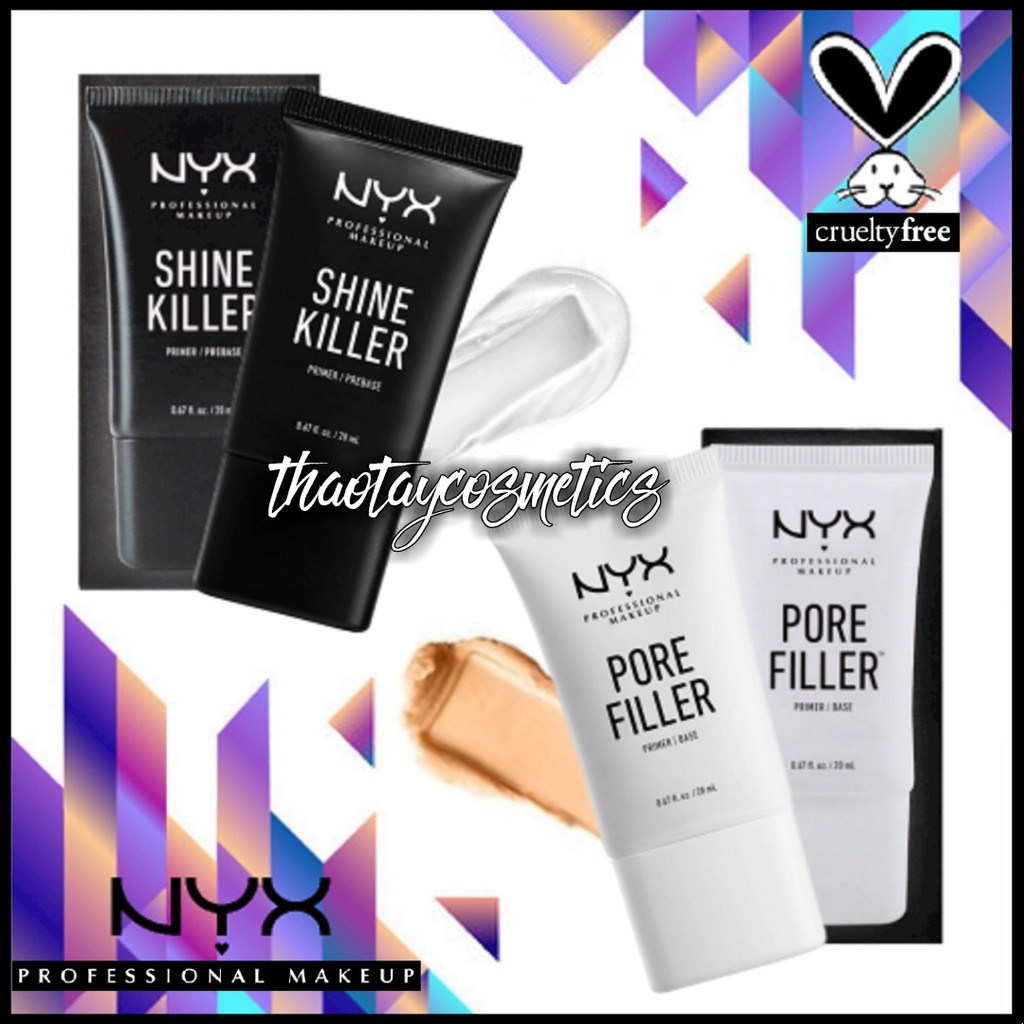 Kem lót kiềm dầu che phủ lỗ chân lông NYX Shine Killer &amp; Pore Filler Primer (20ml)