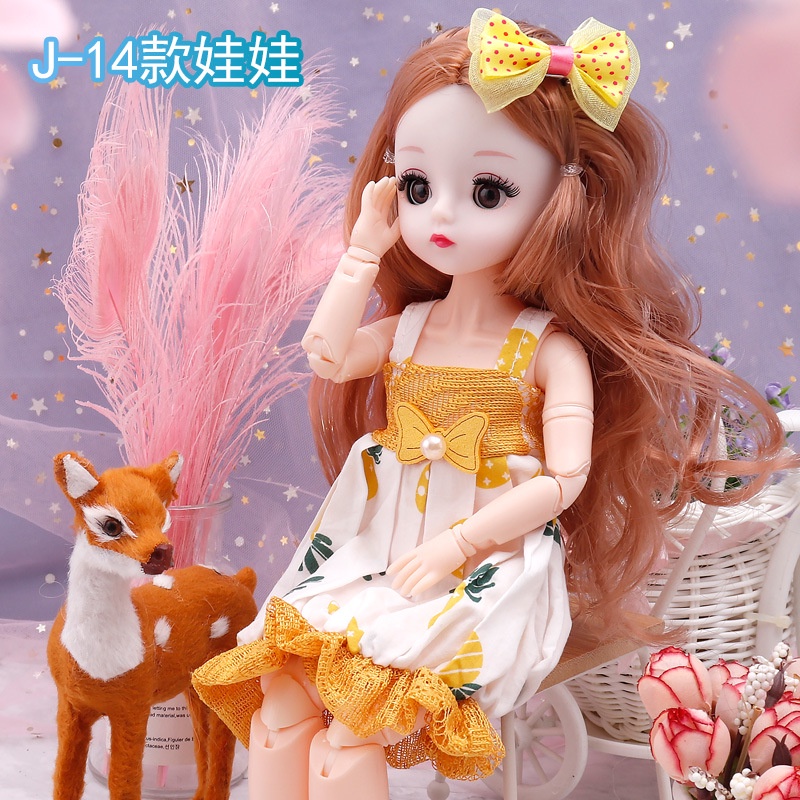 Búp bê barbie 30cm có khớp quà tặng sinh nhật đồ chơi cho bé gái E881