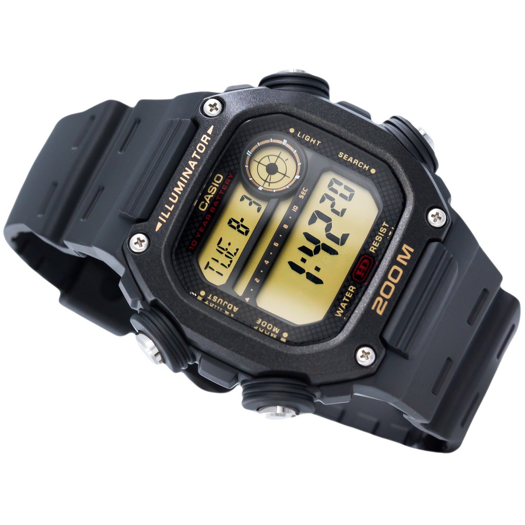 Đồng hồ nam dây nhựa Casio Standard chính hãng Anh Khuê DW-291H-9AVDF (50mm)