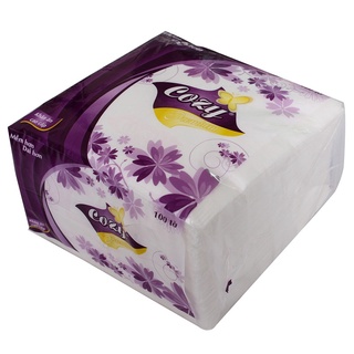 Khăn giấy ăn vuông cao cấp Cozy gói 100 tờ hàng loại 1